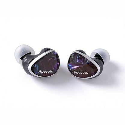 Apevoix Nebula 1DD+8BA Hybrid Driver In-ear Monitor HiFi IEM Earphone with Detachable OCC Silver-Plated Cable For Musician