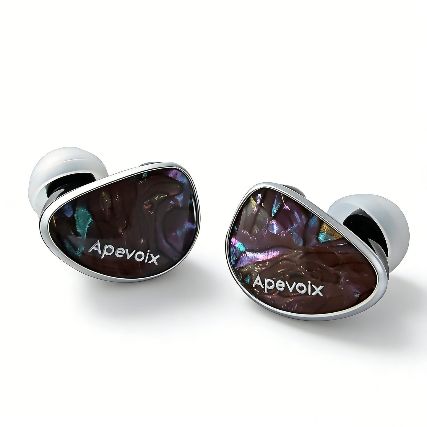 Apevoix Nebula 1DD+8BA Hybrid Driver In-ear Monitor HiFi IEM Earphone with Detachable OCC Silver-Plated Cable For Musician